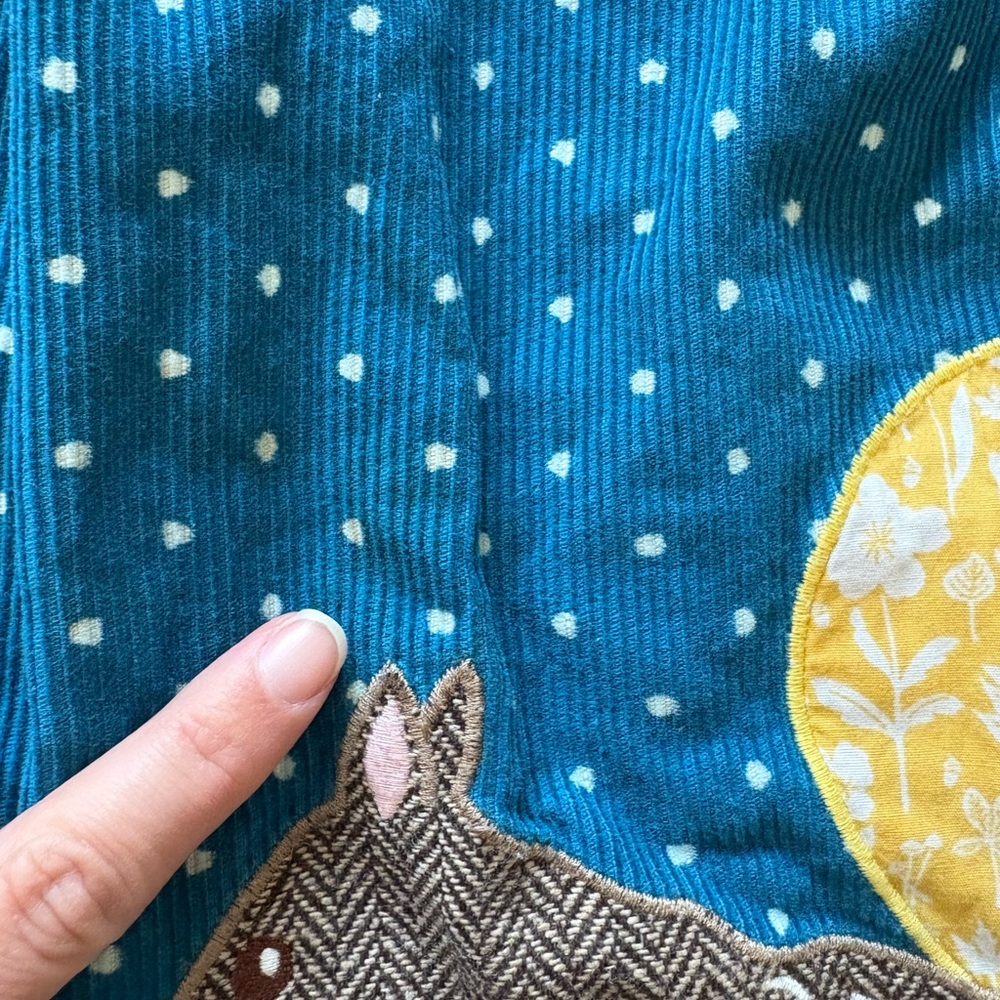 Mini Boden Corduroy Dress with Squirrel Appliqué - Picture 4 of 5